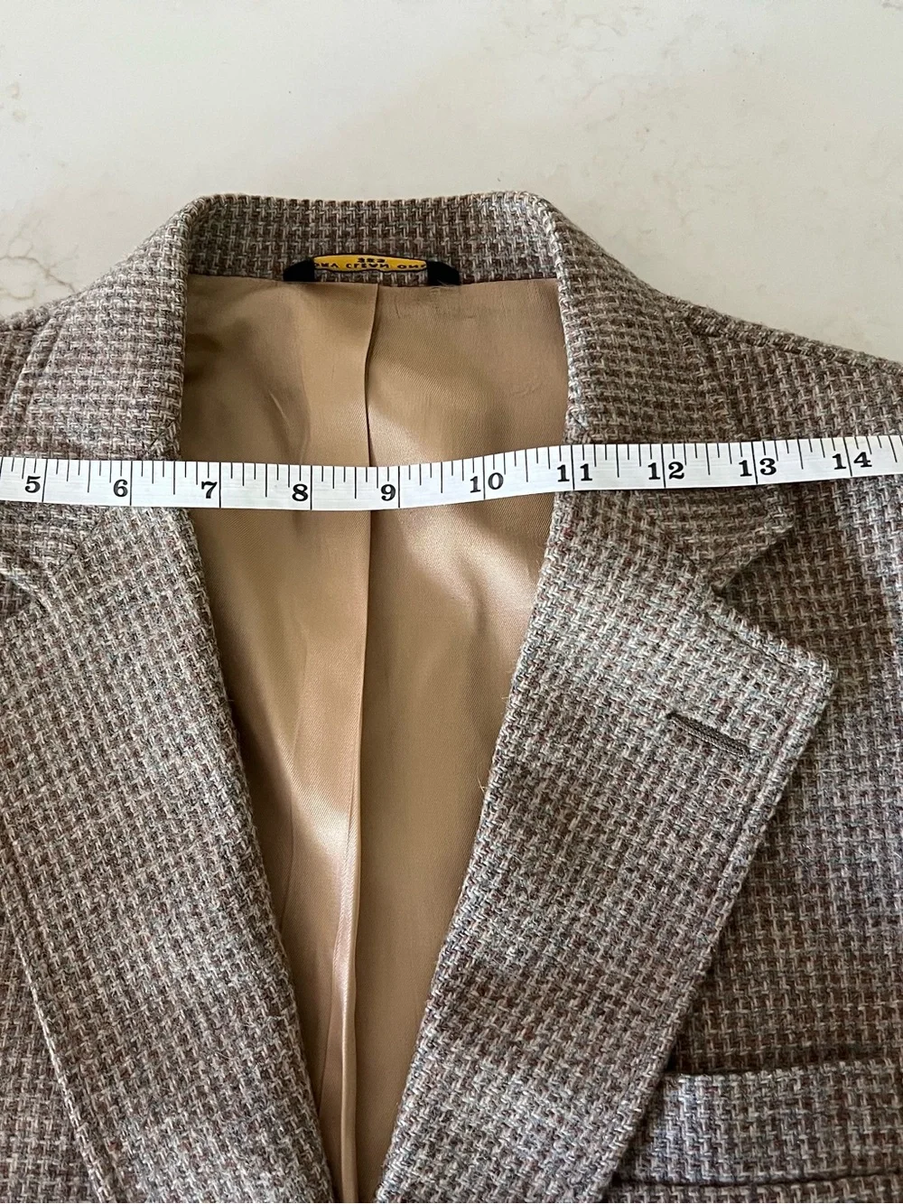 IMPERIAL by HAGGAR | Vintage 100% Wool Tweed Sport Coat Blazer 38S USA